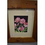 A watercolour C E Longland, Oleander still life, signed and dated (19)99, 17 x 13cm, plus frame