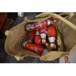 A selection of collectable Coca Cola bottles