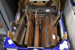 A good selection of antique wood workers moulding and rebate planes approx twenty in total