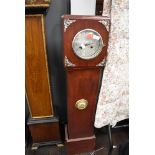A small sized long case clock for spares or repairs