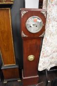 A small sized long case clock for spares or repairs