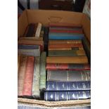 A selection of hardback volumes and library books including poetry interest