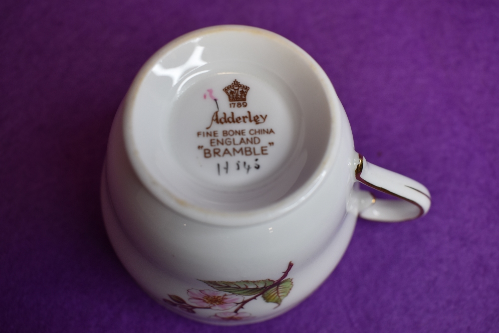 A part tea service by Adderley in the Bramble design in fine condition - Image 2 of 2