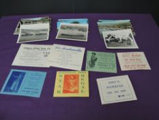 A collection of 1960's Singapore, Aden and Mombasa Ephemera consisting of, Singapore 4 postcards and