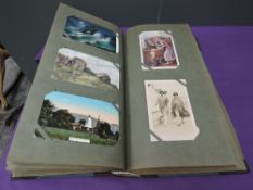 A large album of Vintage Postcards, over 300 cards