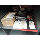 A collection of British TPO (Train Post Office) Covers in albums and large box, box has been