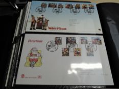 A large album of Christmas First Day Covers 1966-2010, mainly with special cancellations