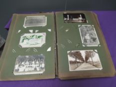 A large vintage Album of Postcards, Real Photo Cards, Comic, Military etc