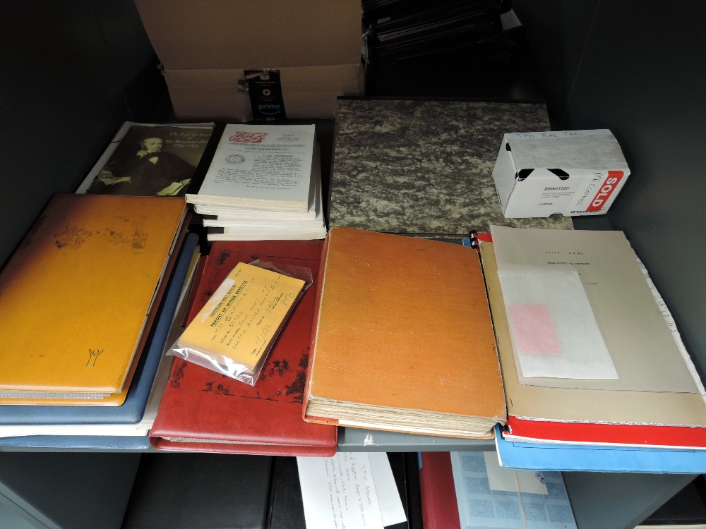 A collection of various TPO (Train Post Office) items including books & booklets, envolope of