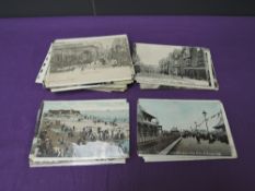 A small collection of vintage GB Postcards, Street Scenes included, black & white and colour