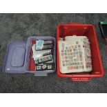 A collection of GB & World Stamps & Covers, in albums & loose in two boxes including 4 albums of