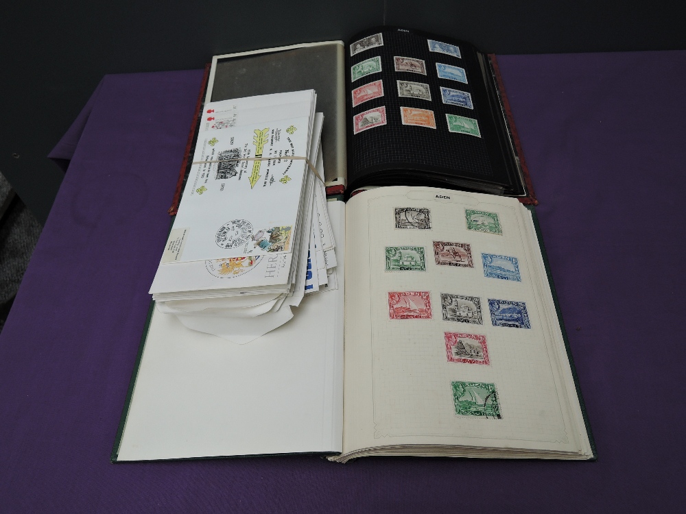 Two albums of Commonwealth Stamps, mint & used along with GB Royal Mail First Day Covers