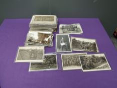 A collection of black & white Military related Postcards mainly WW1 including real photo's Daily
