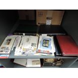 A shelf of GB and World Stamps and Covers, mint and used, in albums and loose