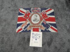 A King Edward VIII Flag and a Prince Edward broadcast booklet, Farewell to the Nation 1936