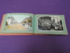 A small vintage Album of mainly Postcards of Cumbria, Real Photo Cards, Parades includes Penistone
