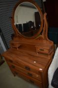 A Victorian stripped mahogany dressing table