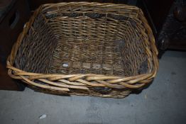 A vintage wicker basket