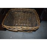 A vintage wicker basket