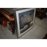 An oversized print, Twilight in Central Park, approx 100 x 100cmn