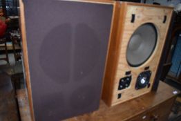 A pair of vintage speakers, make unknown, marked Made in England