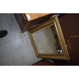 A vintage gilt plaster frame mirror, approx. 55 x 65cm