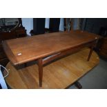 A vintage G plan teak coffee table, width approx. 137cm