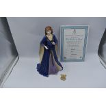 A Royal Worcester Compton & Woodhouse limited edition Figurine, The Maiden Of Dana 527/7500 with