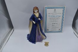 A Royal Worcester Compton & Woodhouse limited edition Figurine, The Maiden Of Dana 527/7500 with