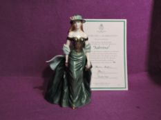 A Royal Worcester limited edition Compton & Woodhouse Figurine, Sabrina 190/750 with certificate