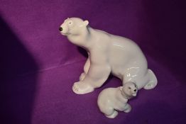 Two USSR Lomonosov studies, Polar Bear and Polar Bear Cub