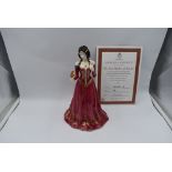 A Royal Worcester Compton & Woodhouse limited edition Figurine, The Fair Maiden Of Astolat 527/
