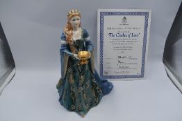 A Royal Worcester Compton & Woodhouse limited edition Figurine, The Chalice Of Love 527/7500 with