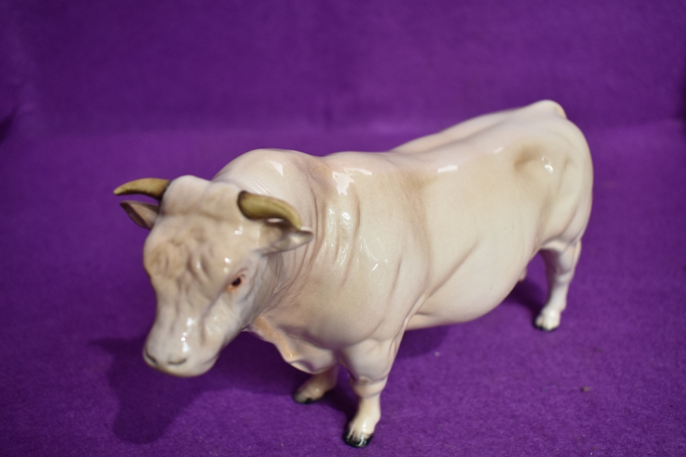 A Beswick figure study of a Charolais Bull 2463A