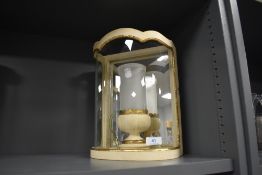 A convex wall lantern or light by Colefax and Fowler in an egg shell finish small size 30cm high