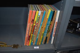 A selection of childrens annuals and comics including Beano and Dandy