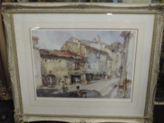 A Ltd Ed print, after William Russell Flint, townscape, signed, and num 165/500, 40 x 60cm, plus