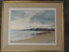 An oil painting, Sheila MacLeod Robertson, Constantine Bay Cornwall, signed and attributed verso, 29