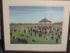 A Ltd Ed print, after Tom Dodson, The Band Stand, signed, num 37/850, 47 x 60cm