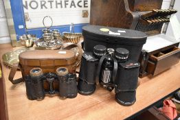 Two pairs of binoculars including Carl Zeiss and Boots Admiral 12x50