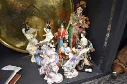 A collection of oriental ornaments and figurines.