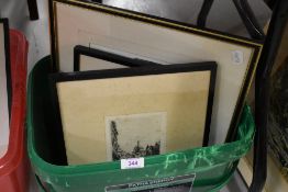 A selection of late Victorian prints and etchings