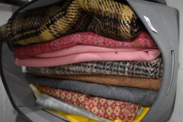 A selection of fabrics and haberdashery material