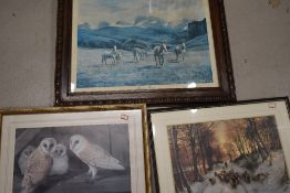 A selection of prints and original art work