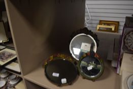 Three vintage barbola mirrors