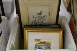 A selection of prints pictures and original art work