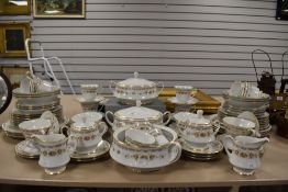 A part tea and dinner service by Noritake in the Selina design