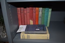 A selection of volumes and text books including CAPT W.E.Johns Biggles