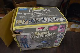 A 13 piece Earlex steam cleaning kit as new in box