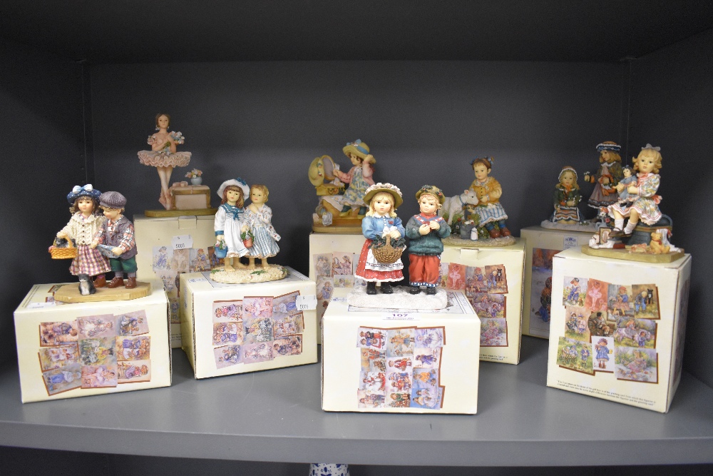 A selection of figures from the Leonardo collection most being boxed